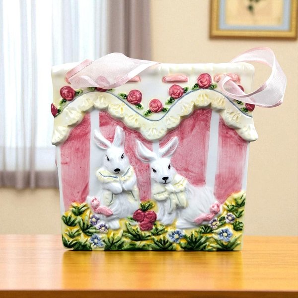 Vintage Ceramic Easter Bunny Bag
